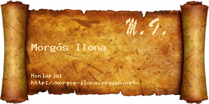 Morgós Ilona névjegykártya